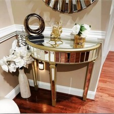 Large Mirrored Console Table