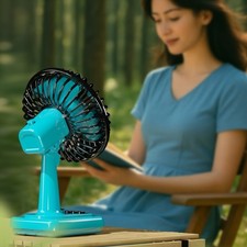 Vintage Alloy Mini Desktop Fan