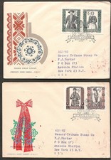 Poland Stamps 1959 Provincial Costumes Set 5 First Day Covers
