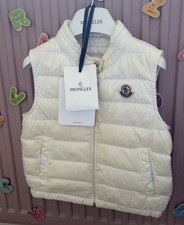 Kids 2year Genuine Moncler Body Warmer White