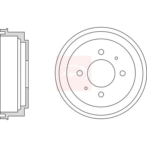 Apec brake drum - drum, assembly