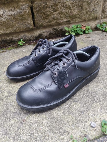 Kickers kick black leather - kick,