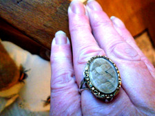 Antique Mouring Ring Georgian ? -treasure from the attic !