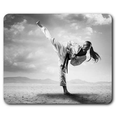 Rectangle mouse mat - bw,