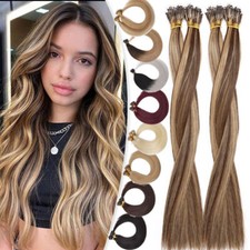 200G Thick Nano Ring Tip Bead Remy Human Hair Extensions Real Hair Double Drawn