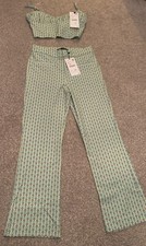 Zara Printed Mini Flare