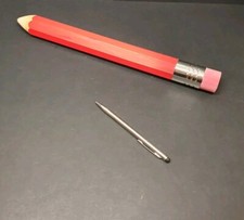 Red Wooden Giant Pencil with Eraser ~ 36 cm, Diameter ~ 3.5 cm