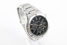 Bulova Black Dial Chronograph Watch Ref. 96B247 Quartz WORKING