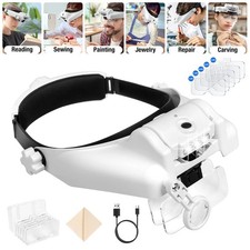 Magnifying Glass Headset 3 LED