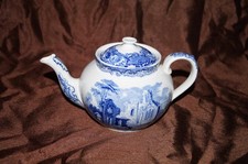 Vintage Antique George Jones & Son ABBEY 1790 England Tea Pot Lid Blue White