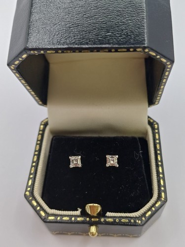 18ct white gold asscher - 18ct,