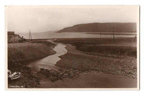 Vintage porlock bay postcard - vintage,