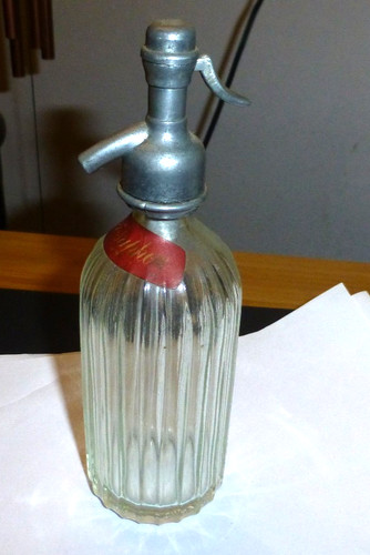 Vintage miniature glass siphon - vintage,