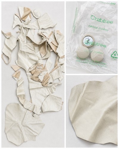 Cream leather upholstery - cream,