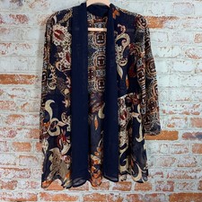 Chico's Kimono Women 2 Navy