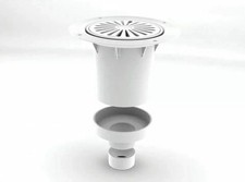 AKW TF75 Bottom Outlet Waste  Wetroom Drains New But Tatty Box