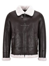 Men sheepskin jacket real - b3,