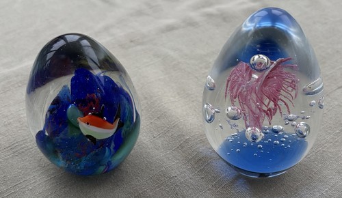 Two vintage glass - two,
