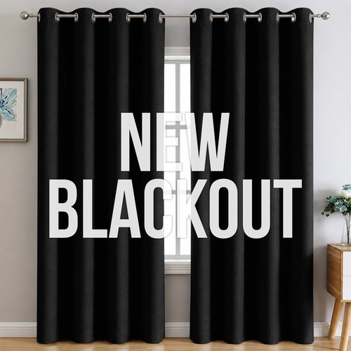 Blackout eyelet curtains - blackout,