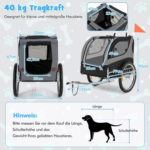 Northix pet bike trailer - northix,