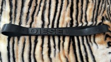 The DIESEL  belt leather 100% model studhom 00GG39 black unisex 41in/105cm 
