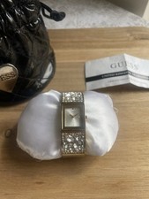 Ladies GUESS Crushed Ice Watch Gold Model W0002L2 with Box