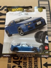 Hot Wheels Premium Timeless Icons Nissan Skyline R34 GTR V Spec II BNR34
