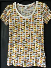 Orla Kiely Stem Design T-shirt 100% Cotton XS UK 8-10 Excellent Condition