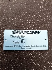 MUGEN Tag Number ID Honda