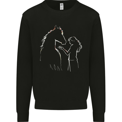 Horse and girl - and,