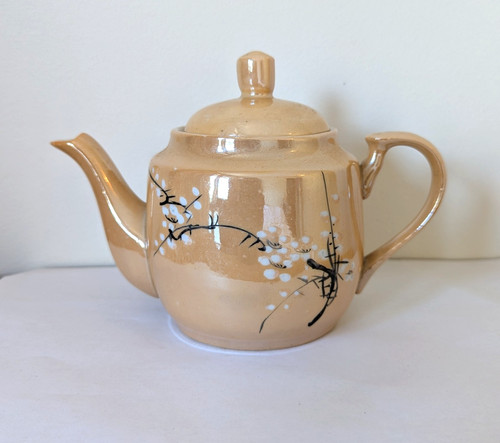 Vintage orange lustre japanese - vintage,
