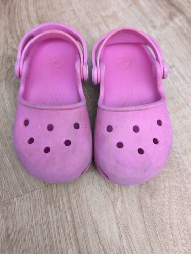Crocs pink girls mary jane - pink,