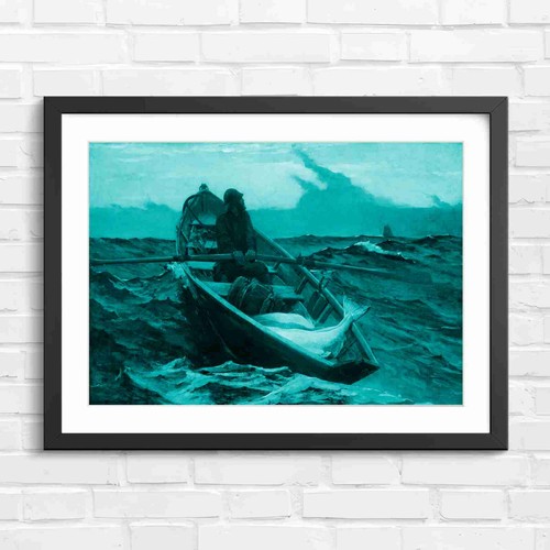 Fisherman rowing boat - fisherman, with
