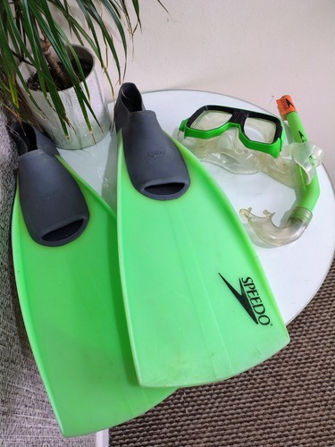 Speedo flippers fins - -, snorkel