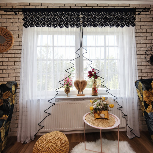 Ready made white voile - white,