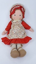 Holly Hobbie Carrie Large 64cm Rag Doll Stuffed Toy Knickerbocker Vintage 1970s