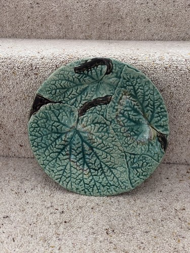 Antique pottery glazed green - glazed,