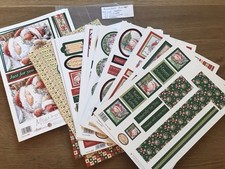 Christmas die cut toppers / papers bundle - red green gold Buzzcraft, cardmaking