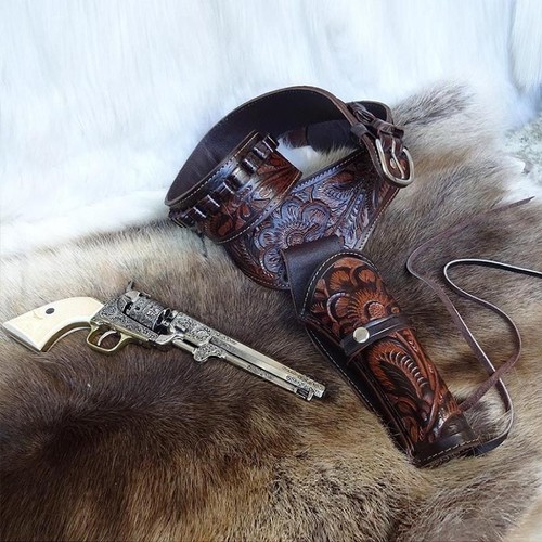 Wild west tooled leather - tooled,
