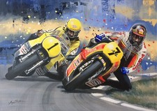 Barry Sheene and Kenny Roberts