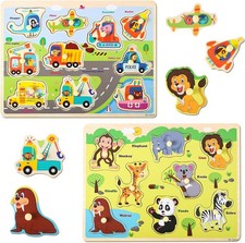 Wooden Jigsaw Puzzles for 1 2