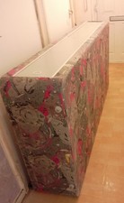 Single bed with sliding storage compartment underneath wheels wooden lightweight