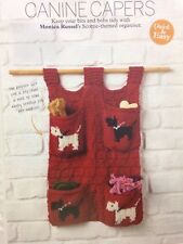 Scottie Dog Themed Hanging Organiser/Tidy Aran KNITTING PATTERN