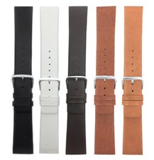 Genuine Leather Skagen Watch Strap Band, Screw Fit 12-30mm White Black Brown Tan
