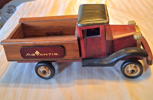 Vtg old model wooden - wooden, car