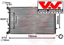 Coolant radiator 03002155 van - coolant,