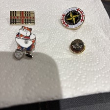 England Casuals Football Hooligan Pin Badges-Stone Island,Burberry,Paul & Shark