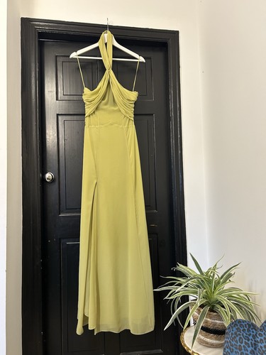 Green halterneck zara wedding - halterneck,