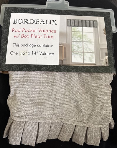 Bordeaux rod pocket valance - pocket,