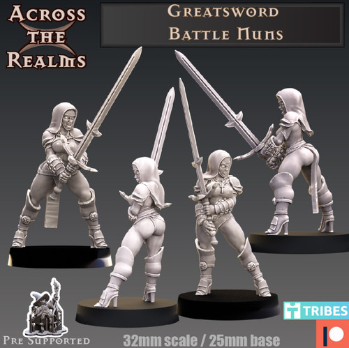 Dnd greatsword battle nuns - dnd,
